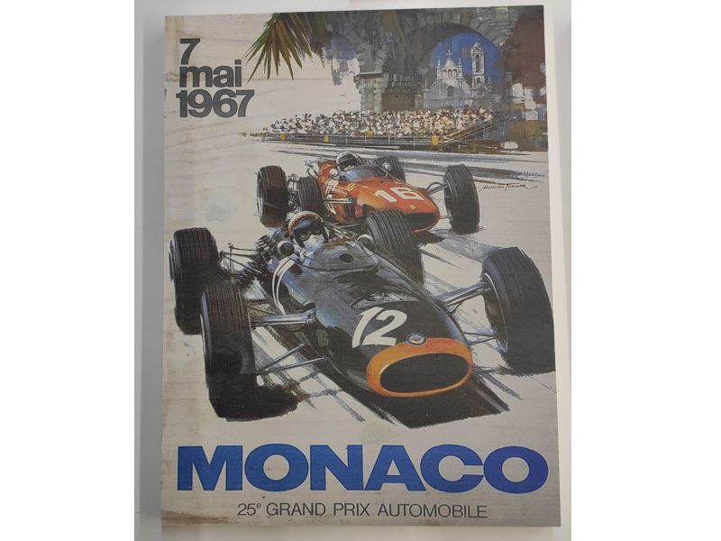 Cartel Retro Carrera Monaco